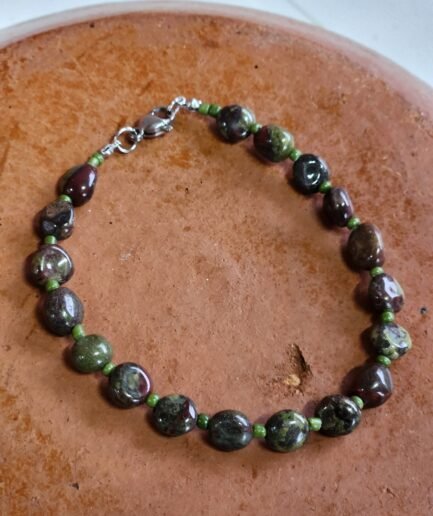 Pulseira Jaspe Sangue de Dragão