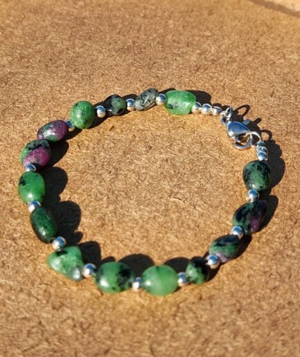 Pulseira Rubi com Zoisita